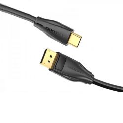  Vention USB-C-DisplayPort, v1.4, 1.5 m, Black (CGYBG) -  1