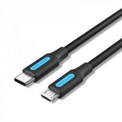  Vention USB-C - microUSB, 1 m, Black (COVBF)