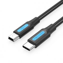  Vention USB-C - miniUSB, 1 m, Black (COWBF) -  1