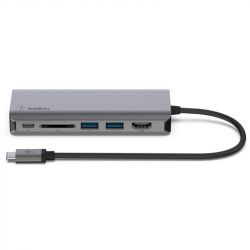  USB Type-C Belkin 6in1 Multiport Dock Gray (AVC008BTSGY) -  3