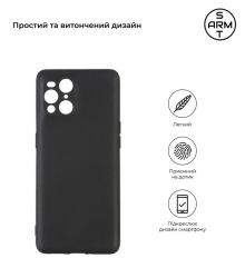 Чехол-накладка Armorstandart Matte Slim Fit для Oppo Find X3 Pro Camera cover Black (ARM67120) - Картинка 2