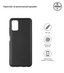 �����-�������� Armorstandart Matte Slim Fit ��� Samsung Galaxy A03s SM-A037 Black (ARM65972) - �������� 2