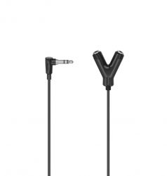 �����-������ Hama (00205190) mini-jack 3.5��(F)-mini-2xjack 3.5��(M) 0.12� Black