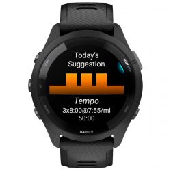 - Garmin Forerunner 265 Black Bezel and Case with Black/Powder Gray Silicone Band (010-02810-50) -  5