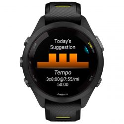 - Garmin Forerunner 265S Black Bezel and Case with Black/Amp Yellow Silicone Band (010-02810-53) -  5
