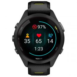 - Garmin Forerunner 265S Black Bezel and Case with Black/Amp Yellow Silicone Band (010-02810-53) -  6