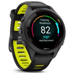 - Garmin Forerunner 265S Black Bezel and Case with Black/Amp Yellow Silicone Band (010-02810-53) -  9