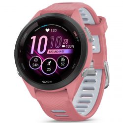 - Garmin Forerunner 265S Black Bezel with Light Pink Case and Light Pink/Whitestone Silicone Band (010-02810-55) -  1