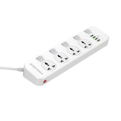 Фильтр питания ProLogix Premium (PR-SC4408W) 4 розетки, 4 USB, 2 м, белый - Картинка 4