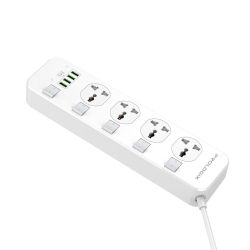 Фильтр питания ProLogix Premium (PR-SC4408W) 4 розетки, 4 USB, 2 м, белый - Картинка 5