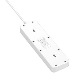 Фильтр питания ProLogix Premium (PR-SC5614W) 5 розеток, 6 USB AUTO ID, 2 м, белый - Картинка 3