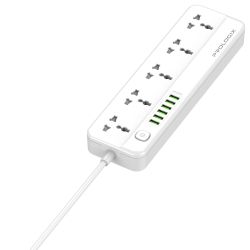 Фильтр питания ProLogix Premium (PR-SC5614W) 5 розеток, 6 USB AUTO ID, 2 м, белый - Картинка 5