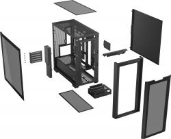 Корпус Asus A21 Black Tempered Glass без БЖ (90DC00H0-B09010) - Картинка 17