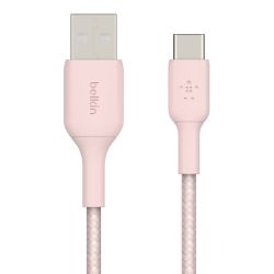  Belkin Braided+Strap USB - USB-C, 1.5  Pink (F2CU075-05-C00-OEM)