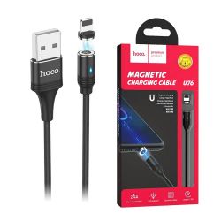  Hoco U76 Fresh USB - Lightning, , 1.2  Black (U76B)