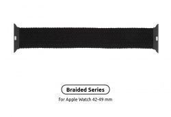  Armorstandart Braided Solo Loop  Apple Watch 42mm/44mm/45mm/49mm Charcoal Size 6 (148 mm) (ARM58072) -  1