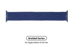  Armorstandart Braided Solo Loop  Apple Watch 42mm/44mm/45mm/49mm Atlantic Blue Size 10 (172 mm) (ARM58080) -  1