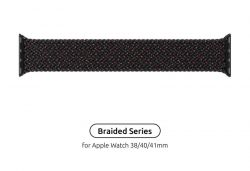  Armorstandart Braided Solo Loop  Apple Watch 38mm/40mm/41mm Black Unity Size 2 (120 mm) (ARM64894)