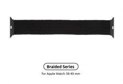  Armorstandart Braided Solo Loop  Apple Watch 38mm/40mm/41mm Charcoal Size 2 (120 mm) (ARM58060) -  1