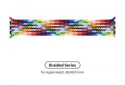  Armorstandart Braided Solo Loop  Apple Watch 38mm/40mm/41mm Pride Edition Size 6 (144 mm) (ARM64935) -  1
