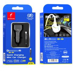 ������������� �������� ���������� SkyDolphin SZ19T PD 20W + QC3.0 20W Black (AZP-000104) + ������ Type-C - �������� 2