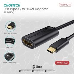  Choetech HDMI - USB Type-C (M/F), Black (HUB-H04) -  3