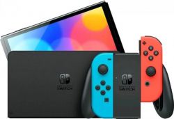   Nintendo Switch OLED HEG-001 Neon Blue and Neon Red_HK