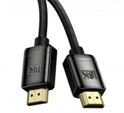  HDMI 1.0  Baseus (WKGQ000001) High Definition Series HDMI 8K to HDMI 8K Adapter Cable(Zinc alloy) Black -  2