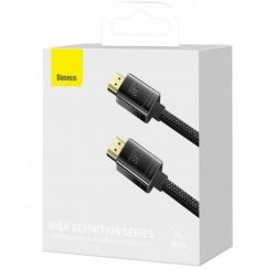  HDMI 1.0  Baseus (WKGQ000001) High Definition Series HDMI 8K to HDMI 8K Adapter Cable(Zinc alloy) Black -  4