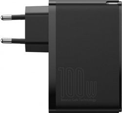 Мережевий зарядний пристрій Baseus GaN2 Pro Quick Charger 2C+2U (2xUSB-C+2xUSB-A) 100W Black (CCGAN2P-L01) - Картинка 2