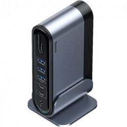  USB-C Baseus Multifunctional  Working Station Adapter Dark Gray (CAHUB-BG0G) -  4
