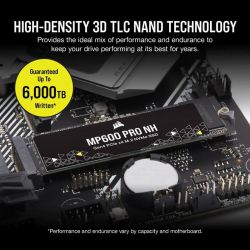 SSD  Corsair MP600 Pro NH 1TB M.2 NVMe PCIe Gen4.0 x4 3D TLC (CSSD-F1000GBMP600PNH) -  5