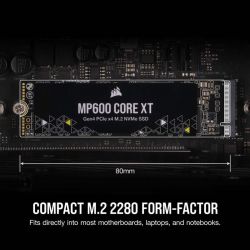  SSD 1TB M.2 NVMe Corsair MP600 Core XT M.2 2280 PCIe Gen4.0 x4 3D QLC (CSSD-F1000GBMP600CXT) -  6