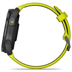 - Garmin Forerunner 965 Carbon Gray DLC Titanium Bezel with Black Case and Amp Yellow/Black Silicone Band (010-02809-82) -  2