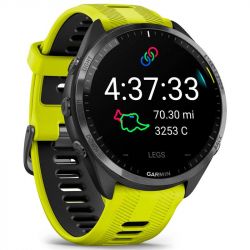 - Garmin Forerunner 965 Carbon Gray DLC Titanium Bezel with Black Case and Amp Yellow/Black Silicone Band (010-02809-82) -  5