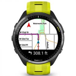 - Garmin Forerunner 965 Carbon Gray DLC Titanium Bezel with Black Case and Amp Yellow/Black Silicone Band (010-02809-82) -  6