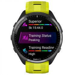 - Garmin Forerunner 965 Carbon Gray DLC Titanium Bezel with Black Case and Amp Yellow/Black Silicone Band (010-02809-82) -  8