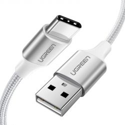 Кабель Ugreen US288 USB - USB-C, 3м, Silver-White (60409) - Картинка 2