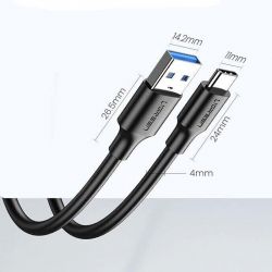 ������ Ugreen US184 USB - USB-C, 2�, Black (20884) - �������� 3