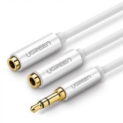 ������ Ugreen AV134 AUX 3.5 �� - TRSx2, 1 �, White (10739)