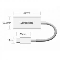  Ugreen MM130 USB Type-C - DisplayPort, Gray (40372) -  3