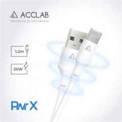  ACCLAB PwrX USB-Lightning 1.2  20W White (1283126559549) -  2
