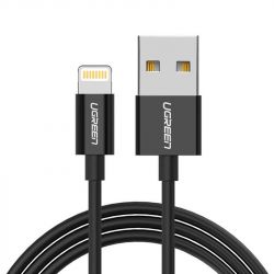  Ugreen US155 USB - Lightning, 2, Black (80823)