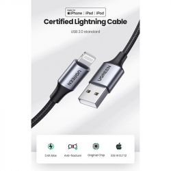  Ugreen US199 USB - Lightning, 2, Black (60158) -  3