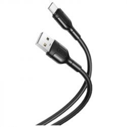 XO NB212 USB-USB Type-C 2.1A 1 Black (XO-NB212c-BK) -  1