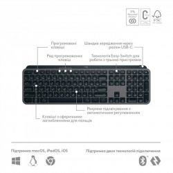   Logitech MX Keys S Plus Palm Rest Graphite (920-011589) -  5
