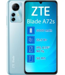  ZTE Blade A72s 4/128GB Dual Sim Blue