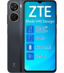  ZTE V40 Design 6/128GB Dual Sim Black