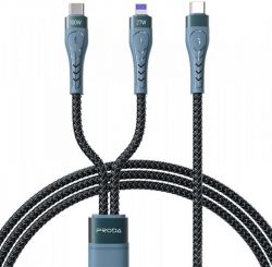  Proda PD-B73th USB Type C - Lightning/USB-C 5, 1.3, Black (PD-B73th-BK)