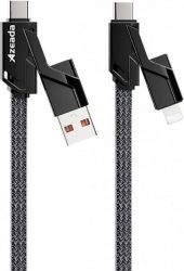  Proda PD-B96th USB/USB Type C - Lightning/USB-C 100W, 1.5, Black (PD-B96th-BK) -  3